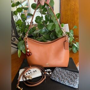 Coach Large Laurel Shoulder Bag with Coach Wristlet